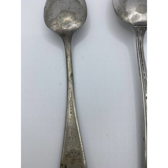 1835 R. Wallace Silverplate Antique Spoon Set - Picture 3 of 4